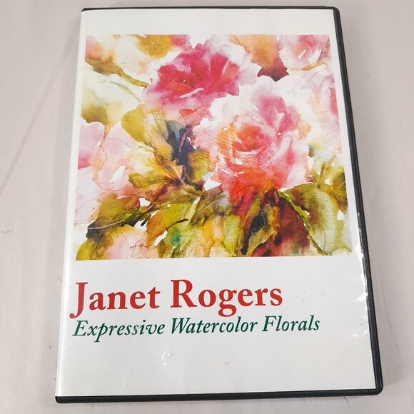 Janet Rogers DVD Expressive Watercolor Florals Art Painting Instruction artist